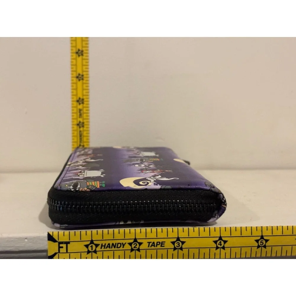 Loungefly Nightmare Before Christmas Women Purple wallet Jack Sally Zero EUC